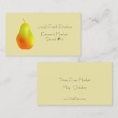 Visitekaartje van peren (Voorkant / Achterkant)