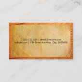 Visitekaartje van perkamentpapier (Achterkant)