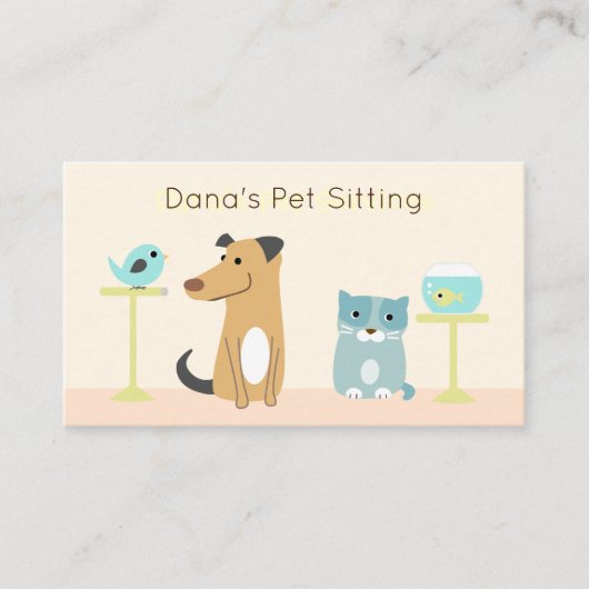 Visitekaartje van Pet Sitter (Voorkant)