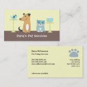 Visitekaartje van Pet Sitter (Voorkant / Achterkant)