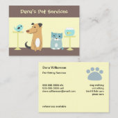Visitekaartje van Pet Sitter (Voorkant / Achterkant)