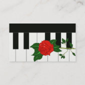 Visitekaartje van Piano-roos (Achterkant)