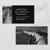 Visitekaartje van pijplassen (Voorkant / Achterkant)