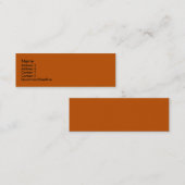 Visitekaartje van pompoen (Voorkant / Achterkant)