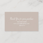 Visitekaartje van Pottery Artist Vase Vessels Logo (Achterkant)