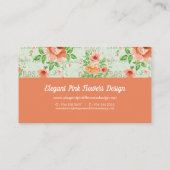 Visitekaartje van prachtige kleurenbloemen (Achterkant)