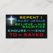 Visitekaartje van predikant (Achterkant)