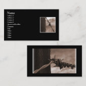 Visitekaartje van prikkeldraad (Voorkant / Achterkant)