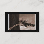 Visitekaartje van prikkeldraad (Achterkant)