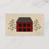 Visitekaartje van primitief huis (Achterkant)