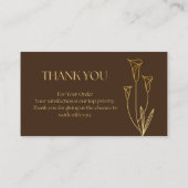 Visitekaartje van professionele waardering (Achterkant)