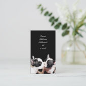 Visitekaartje van puppies van Franse Bulldog (Staand voorkant)