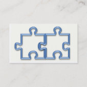 Visitekaartje van puzzelstukjes blokkeren (Achterkant)