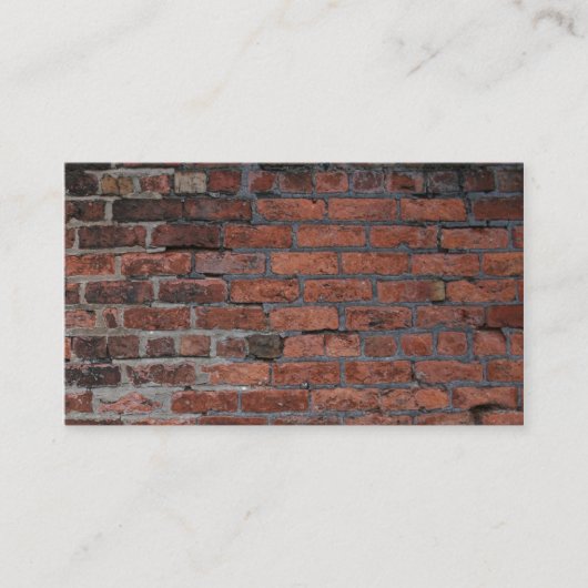 Visitekaartje van Red Brick (Voorkant)