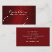 Visitekaartje van Red Shimmer en Crystals (Voorkant / Achterkant)