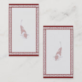  Visitekaartje van Red & White Koi (Voorkant / Achterkant)