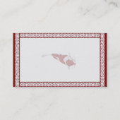  Visitekaartje van Red & White Koi (Achterkant)