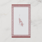 Visitekaartje van Red & White Koi (Voorkant)