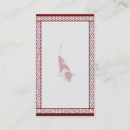  Visitekaartje van Red & White Koi