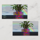 Visitekaartje van regenboogPlant (Voorkant / Achterkant)