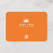 visitekaartje van restaurantchef (Achterkant)