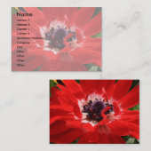 Visitekaartje van rode anemie (Voorkant / Achterkant)