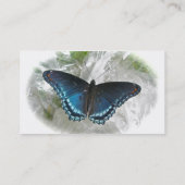 Visitekaartje van rode Paarse vlinder (Achterkant)