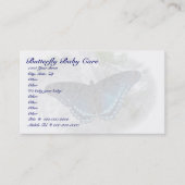 Visitekaartje van rode Paarse vlinder (Voorkant)