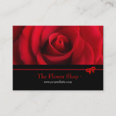 Visitekaartje van rode rozenflora (Voorkant)