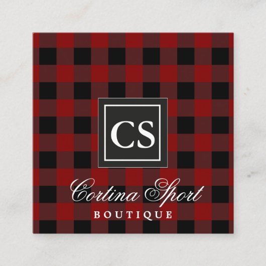 Visitekaartje van rode vlecht (Voorkant)