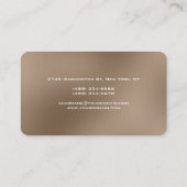 Visitekaartje van Ronde Corner Browny Beige Manage (Achterkant)