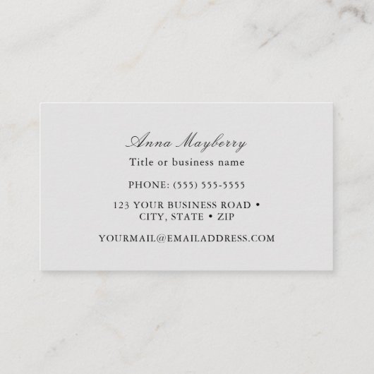 Visitekaartje van rondvliegende Hummingbird (Achterkant)