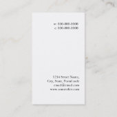 visitekaartje van rood wijnglas - sommelier (Achterkant)