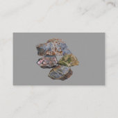 Visitekaartje van rotsen en mineralen (Achterkant)