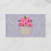 Visitekaartje van roze pony's (Achterkant)