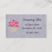 Visitekaartje van roze pony's (Voorkant)