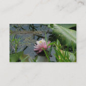 Visitekaartje van Roze Water Lily (Achterkant)