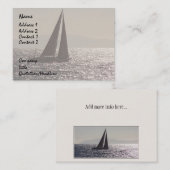 Visitekaartje van Sail Boats (Voorkant / Achterkant)
