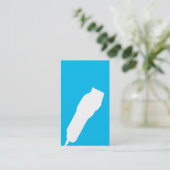 Visitekaartje van sars Barber/Cosmetoloog (Cyaan) (Staand voorkant)