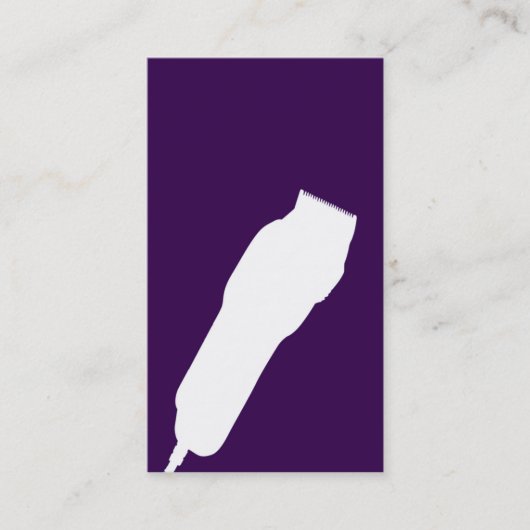 Visitekaartje van sars Barber/Cosmetoloog (Paars) (Voorkant)