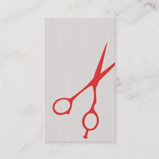 Visitekaartje van sars Barber/Cosmetoloog (rood) (Voorkant)