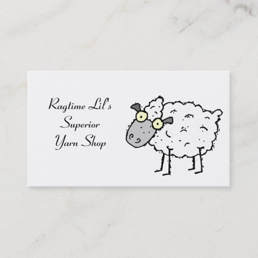 Visitekaartje van schapen (Voorkant)