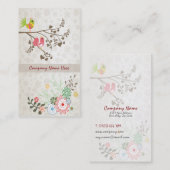 visitekaartje van schattige vogels (Voorkant / Achterkant)