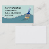 Visitekaartje van schilders (Voorkant / Achterkant)