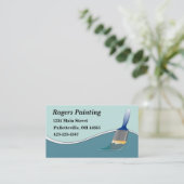 Visitekaartje van schilders (Staand voorkant)