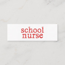 visitekaartje van schoolverpleegster