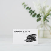 Visitekaartje van  schrijfmachine (Staand voorkant)