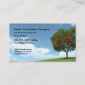 Visitekaartje van senior verzorger (Voorkant)