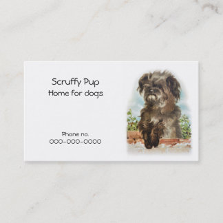 Visitekaartje van shaggy dog