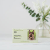 Visitekaartje van Shepherd Puppy Dog (Staand voorkant)